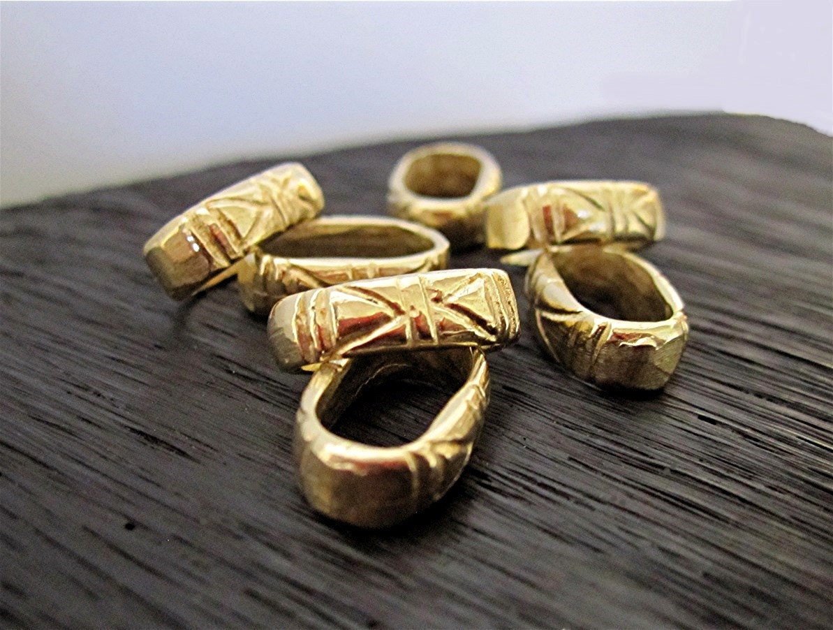 Artisan Tribal Design Jewelry Link and Connector in Sterling