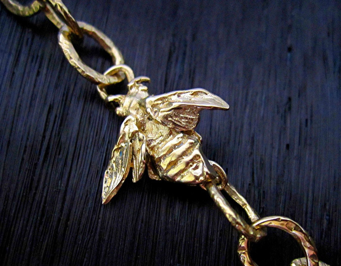 Artisan Handmade Bee Bracelet Necklace and Earring Links in Etsy Ireland