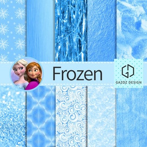 Frozen Digital papers "Frozen Patterns" Palette inspired by Disney's Frozen movie * Instant Download
