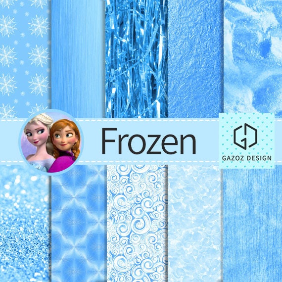 Frozen Digital Papers "frozen Patterns" Palette Inspired by Disney's ...