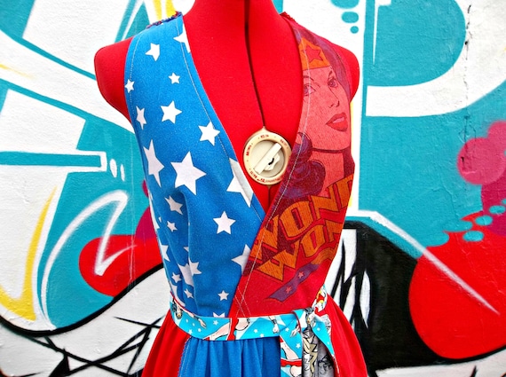 Custom T-Shirt Wrap Dress: Hand-Dyed, Reclaimed Vintage Fabrics