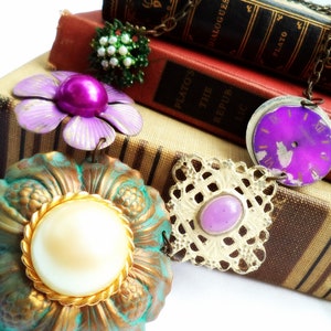 Vintage Style Flower Statement Necklace