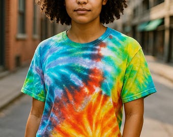 Dubbelspiral tie dye, tillverkad på beställning