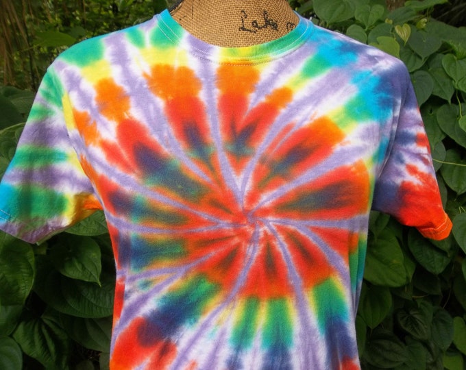 Purple Colorwash Rainbow Tie Dye, Hand Dyed, Made to Order