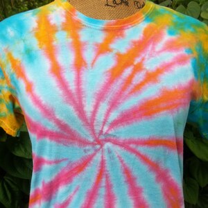Bright and Vibrant Tie Dye, Hand Dyed, Made to Order