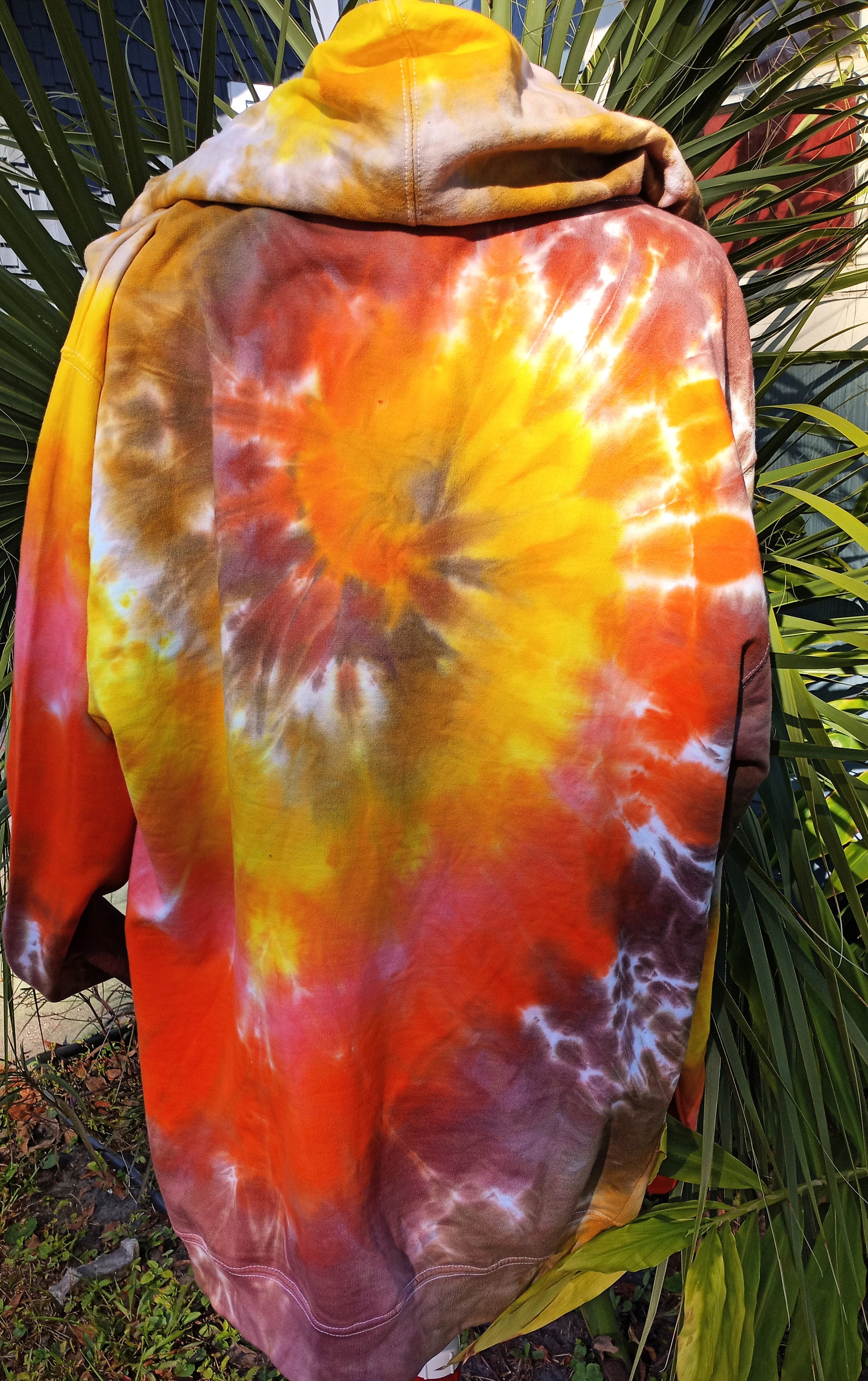 Tie Dye Zip Up Hoodie With Matching SS Tee Made to Order — Hippie Kissed