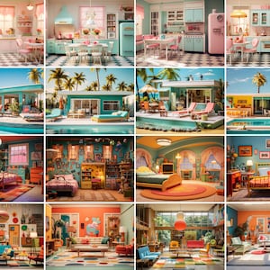 31 Halloween Digital Backdrops for Photography - Dollhouse Bundle