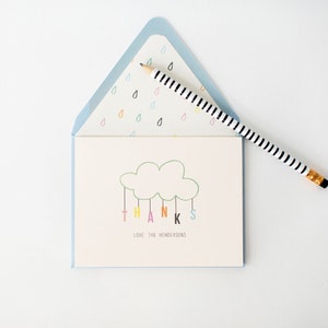 personalized baby shower thank you cards sets of 10 // baby boy / baby girl / gender neutral / baby shower gift image 1