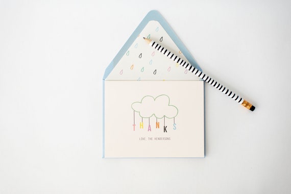 personalized baby shower thank you cards / baby kids thank you cards