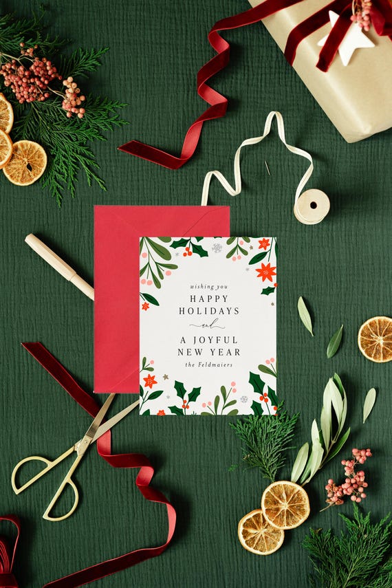 personalized christmas cards / family holiday cards