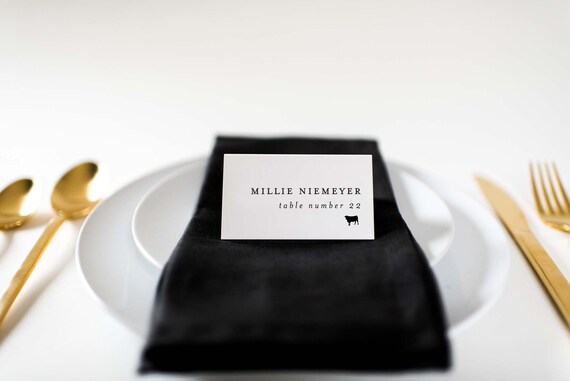 wedding place cards / wedding escort cards / modern