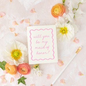 bridesmaid proposal card / personalized will you be my bridesmaid card / maid of honor proposal card / bridesmaid box