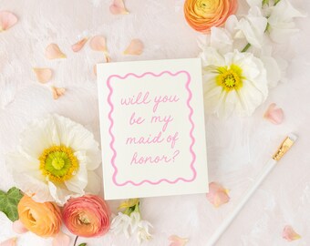 will you be my bridesmaid / personalized bridesmaid proposal card / maid of honor / matron of honor