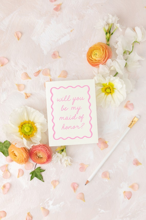 bridesmaid proposal card / personalized will you be my bridesmaid card / maid of honor proposal card / bridesmaid box