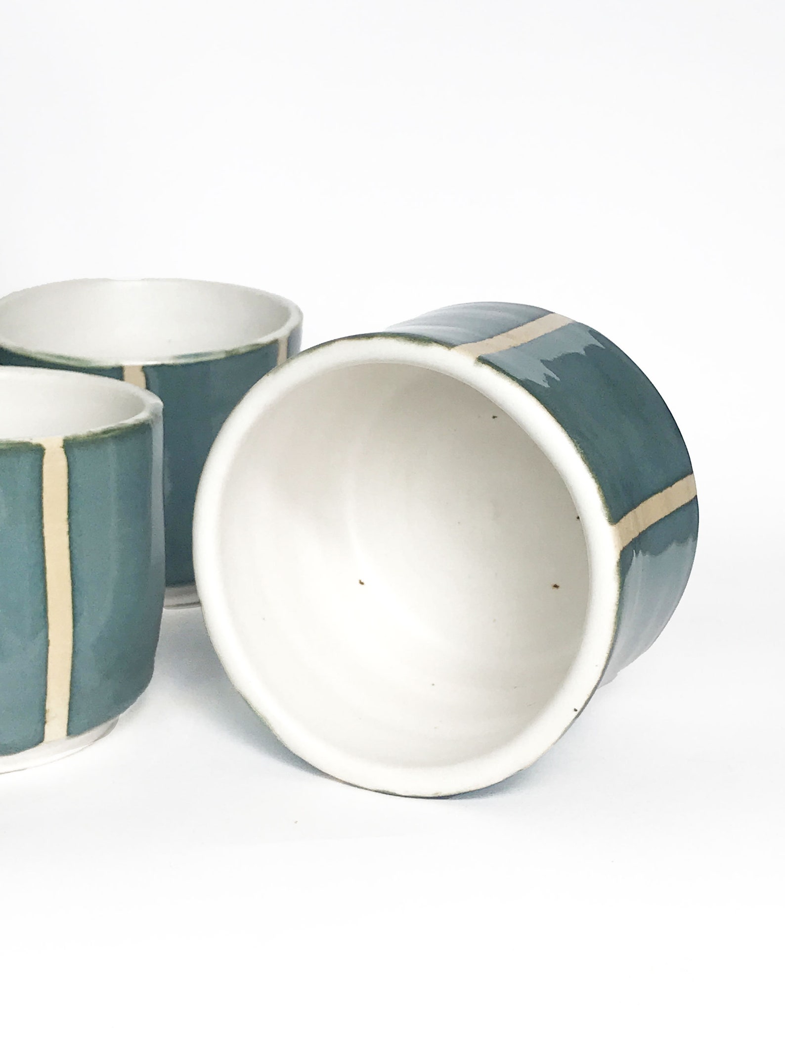 Striped Ramekin Handmade Ceramic Ramekin Pottery Ramekin Etsy