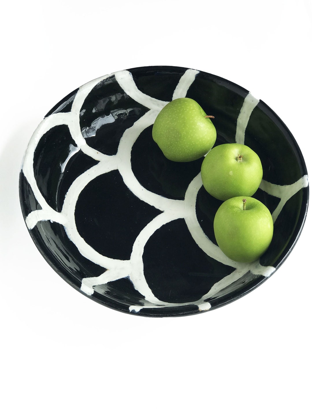 Large Ceramic Serving Dish Big Shallow Bowl Handmade Pottery Etsy