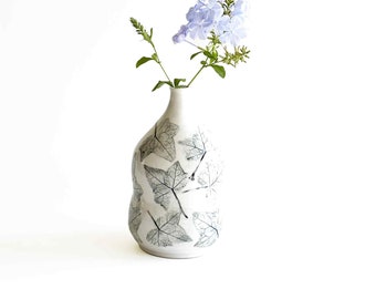 Porcelain Ivy Vase, Handmade Ceramic Art Vase, Ikebana Vase, Contemporary Flower Vase, Ceramic Art Vessel, Artist Made