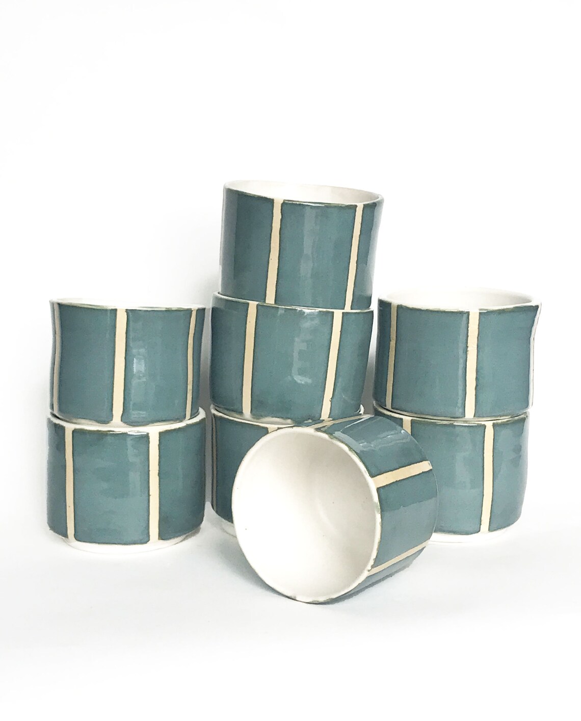 Striped Ramekin Handmade Ceramic Ramekin Pottery Ramekin Etsy