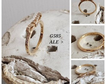 Brown Goldstone Ring, 925 Sterling Silver, Sunstone 7x14 Mm