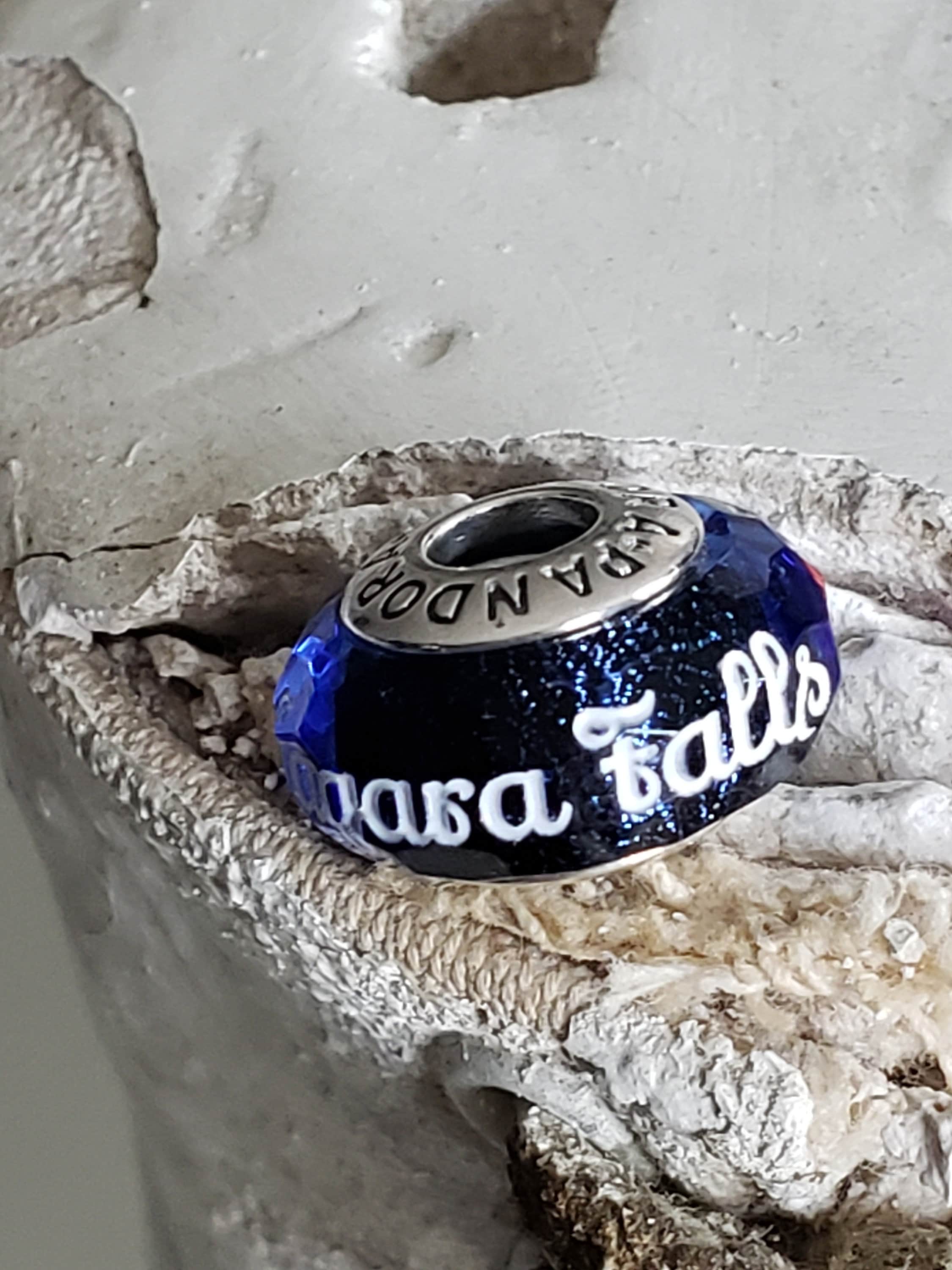 Authentic Pandora Niagara Blue Murano - Etsy México