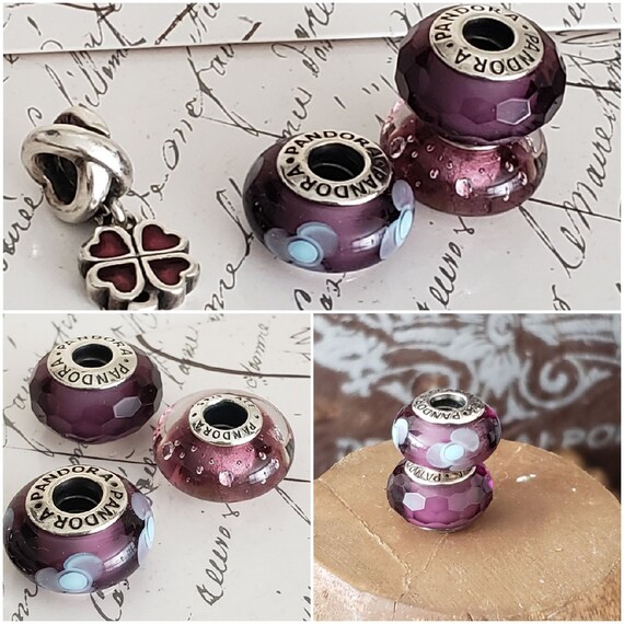 Pandora purple 2024 murano charm