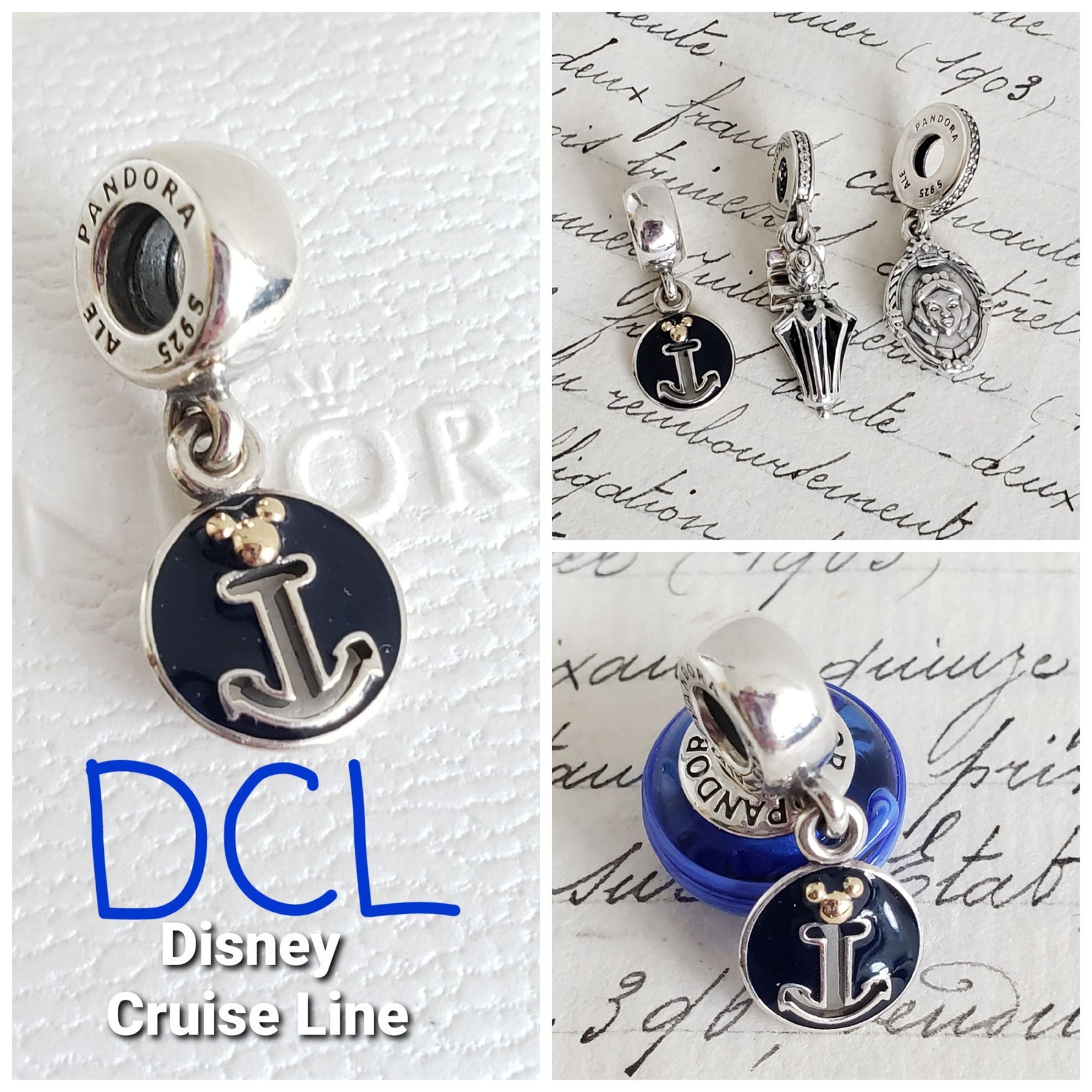 Authentic Pandora Disney Cruise Line Anchor Dangle Charm Etsy