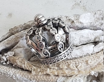 ★豪華セット★4℃・PANDORA等シルバー925アクセサリーまとめ売り♪ Authentic Pandora Fairytale Openwork Crown Clear CZ Sterling