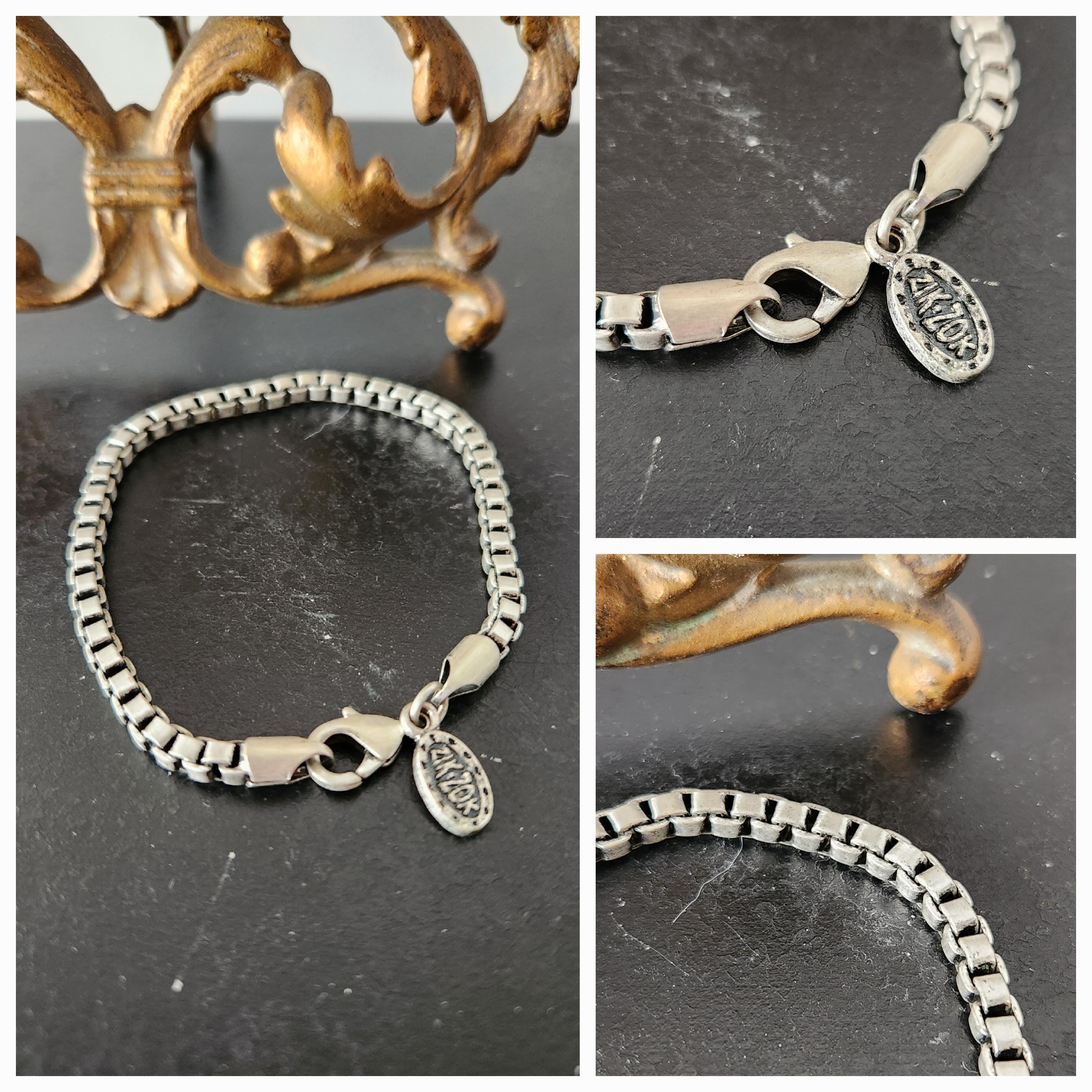 Vintage Zik Zok Pewter Bracelet/unisex Bracelets/retro Art Decor