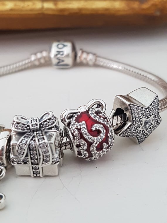 Authentic Pandora Christmas Charms set of 7