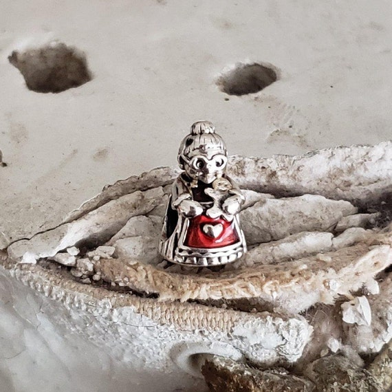 Authentic Pandora Mrs. Claus Charm Sterling W Red Enamel Hallmarked S925 ALE Item 792005EN07 Retired NWOT Pair With Santa and Stocking Etsy Ireland
