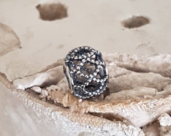 Stunning Authentic Pandora Wanderlust Openwork Cage Charm Oxidized/ Sterling Silver Hallmarked S925 ALE Item# 790798 NWOT RETIRED