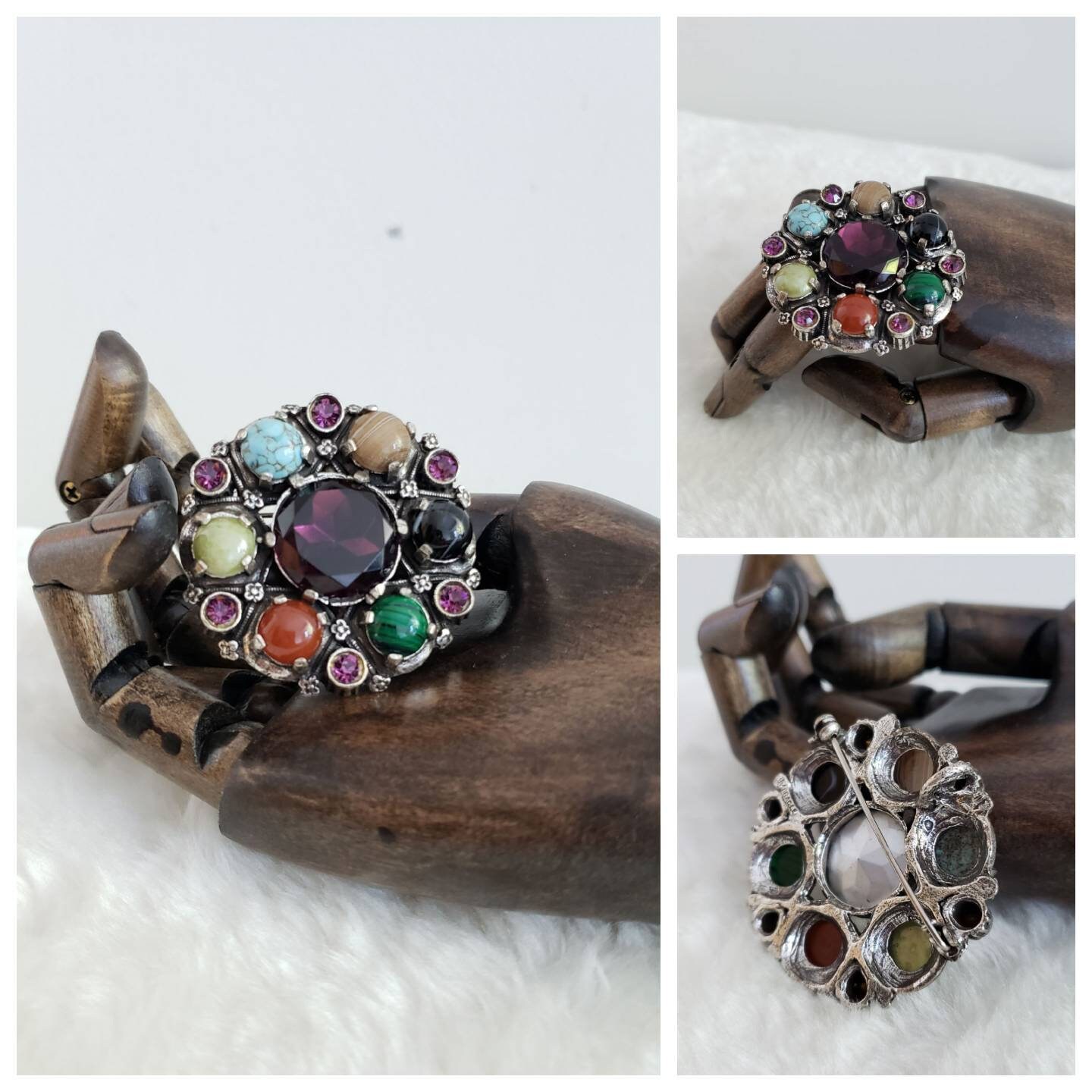 Vintage Miracle Celtic Brooch Pendant Combo Multi-color - Etsy ...