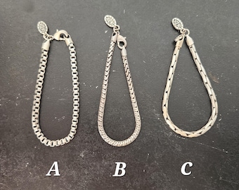 Vintage Zik Zok Pewter Snake Chain Necklace 18” Hangtag Unique