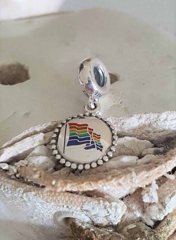 Authentic Pandora Rainbow Flag Dangle Charm Multi Colour Enamel Sterling Marked S925 ALE Cdn Excl. Personal d Edn PRIDE Item EG 791169 4935 Etsy Canada