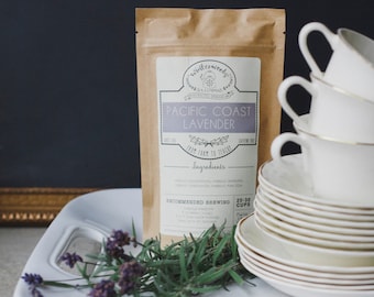 Pacific Coast Lavender & Chamomile Handcrafted Tea | ORGANIC  | Northwest Grown Herbs | Loose Leaf Tea