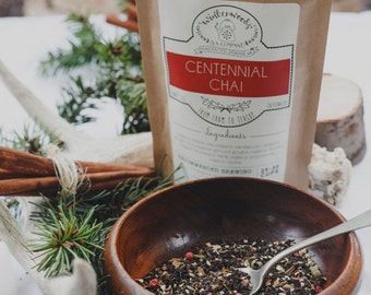 Centennial Chai Handcrafted Tea | All Organic | Indian Style Masala Chai Tea | Winterwoods Tea Company Loose Leaf Spicy Chai Blend