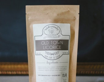 Old Town Licorice | ORGANIC  | Cold & Throat Coat Tea | Winterwoods Tea Company Loose Leaf Blend