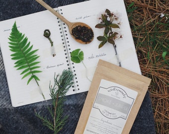 Smoke + Juniper Tea | All Organic | Smoky Lapsang Souchon W/Sage | Winterwoods Tea Company Loose Leaf