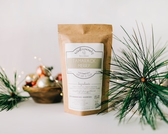 Tamarack Merry Handcrafted Tea W/ Vanilla + Caramel | ORGANIC  | Winterwoods Tea Company Loose Leaf Blend