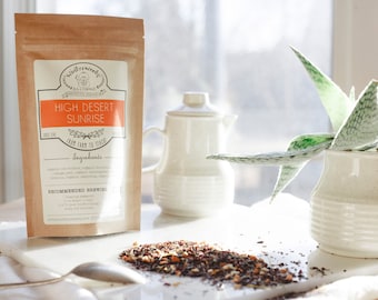 High Desert Sunrise Handcrafted Tea W/ Red Rooibos | ORGANIC  | Herbal | Winterwoods Tea Company Loose Leaf Blend