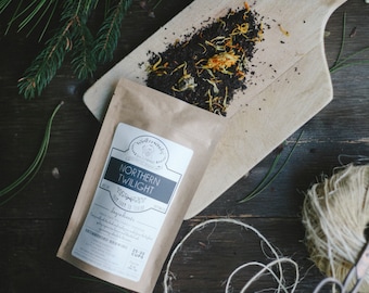 Northern Twilight Organic Handcrafted Tea | Assam Black Tea | Winterwoods Loose Leaf TEA