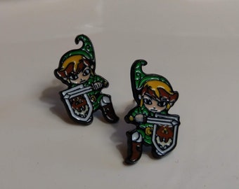 Zelda Link Earrings - zelda earrings | zelda jewelry | zelda | link jewelry | link earrings | stud earrings | video game earrings