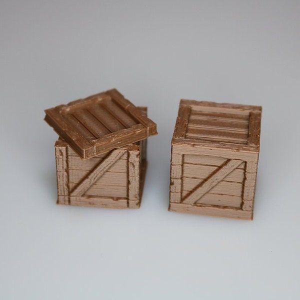 Crate Set | RPG | Dungeons and Dragons | D&D | Dragon Lock | Dungeon Master | Terrain | Miniature | Minis | 3D Printed | Tabletop Gamimg