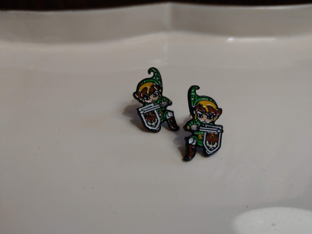 Zelda Link Earrings Zelda Earrings Zelda Jewelry Zelda Etsy