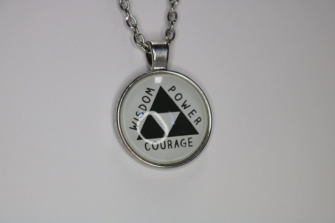 Wisdom/power/courage Necklace Zelda Zelda Necklace Zelda Etsy