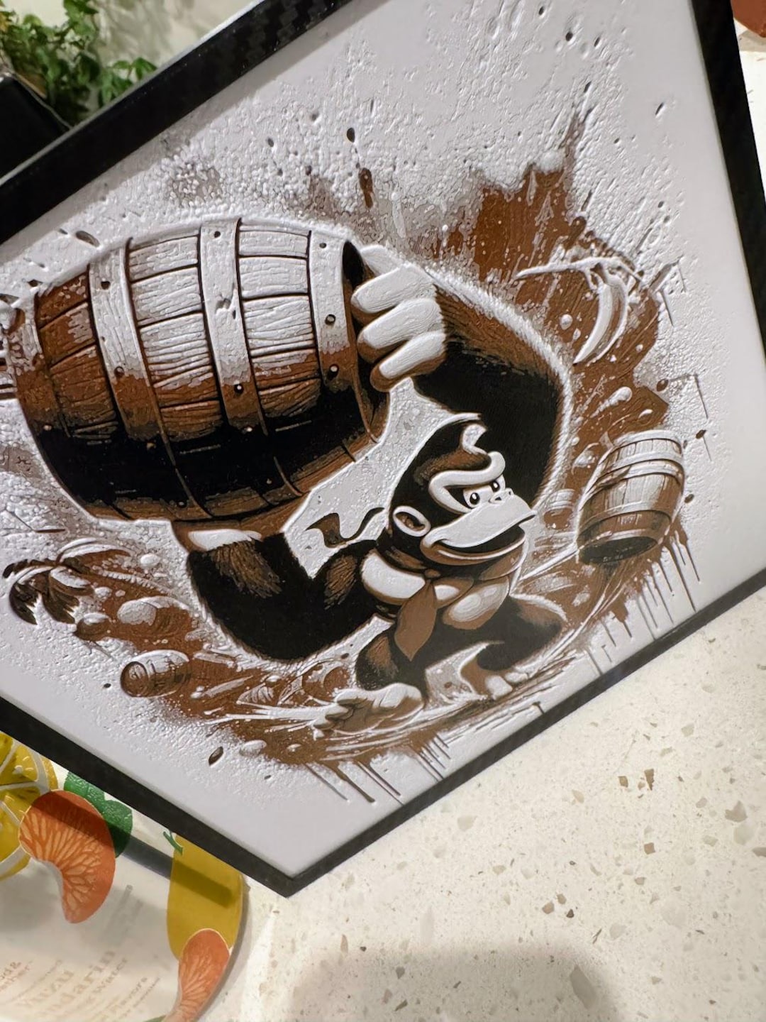Donkey Barrel Kong 3D Printed Wall Art - Etsy