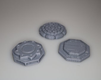 Dais (Set of 3) | RPG | Dungeons and Dragons | D&D | Dragon Lock | Dungeon Master | Terrain | Miniature | Minis | 3D Printed | Tabletop Game