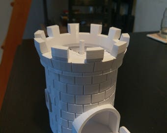 Dice Tower with Secret Chamber and Foldable Drawbridge | DND | Dungeon Master| Dice Roller | Dungeons and Dragons | RPG | Tabletop Gaming