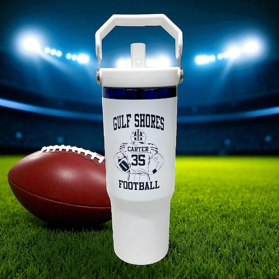 Personalized 30oz Insulated Tumbler, with Flip Straw  Laser Engraved Water Bottle Tumbler