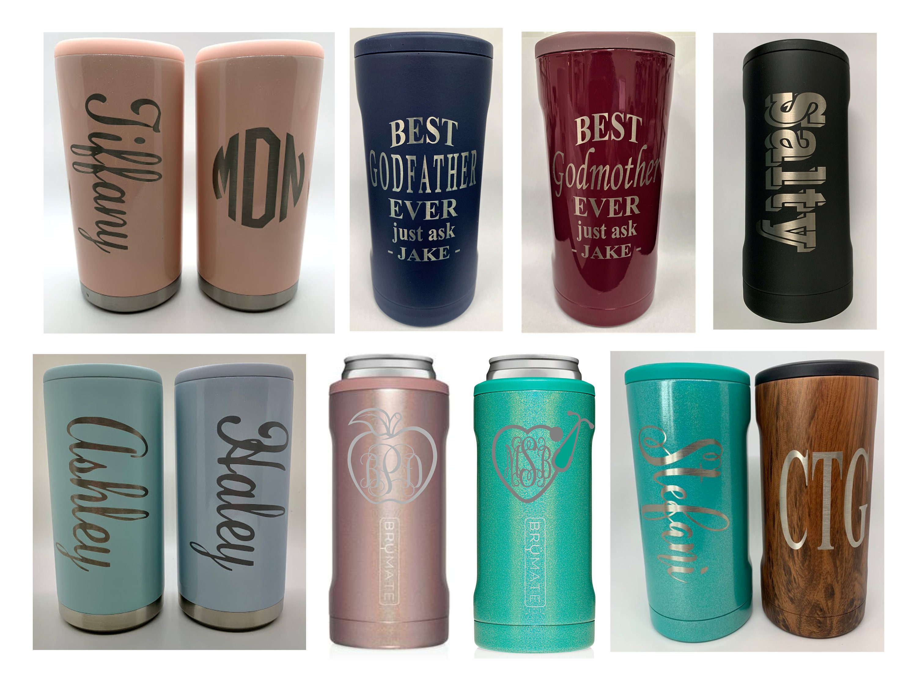 Brumate Imperial Pint 20oz Tumbler Monogram Brumate Tumbler Laser Engraved,  Personalized 20oz Tumbler 